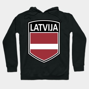 Flag Shield - Latvija Hoodie
